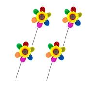 4pcs Colorful Wind Moulin Spinner Réfléchissant Pinweels Bird Device Sculpture Décoration pour La Décoration De Jardin Spinner De Vent Réfléchissant Les Intempéries