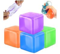 4PCS Cubes Sensory Toys Cube Balle Anti-Stress Glaçon Toys