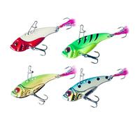 4pcs cuillères de pêche leurres, cuillères à Truite Miroir 12G Miroir.