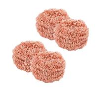 4PCS Cuivre Eponge Vaisselle, 8x3,5cm Cuivre Eponge Cuisine, Durable Et Résistant À La Rouille, Adapté Aux Casseroles, Grills, Cuisinières