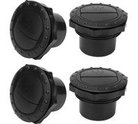 4pcs Dashboard -Déflecteur de sortie de climatisation 60 mm trou style bouton universel noir pour RVS -Bus Yachts