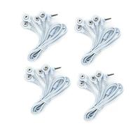 4Pcs DC 2,5 mm 4 boutons câbles à électrodes - Compatible avec TENS, EMS, IF unités