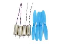 4pcs DC 3V 3.7V 8.5mm*20mm 8520 CW+CCW Coreless electronic starter with Propeller High Speed DIY QX80 QX95 QX110 FPV RC Quadcopter Aircraft NWPNLXEA(Red set)