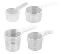 4pcs De Mesures De Mesures Tasses 40/50/70/100 Ml CuillèRes Mesure En Plastique Avec Une éChelle Claire Pour La Cuisson Cuisson La Cuisine
