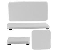 4pcs Diatomite en Pierre Plateau d'évier 3.2x6.3 '' ＆ 3,2x3,2 '' Plateau en Pierre Absorbant l'eau pour lavabo Non Glisser Le Porte-Savon diatomite Plateau d'évier de Pierre Plateau de séchage en Pie