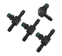 4pcs Diesel Injector Return Connector L T Shape