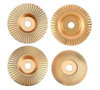 4pcs Disque de broyeur en bois, disque abrasif en bois, disques de broyage en bois en carbure de tungstène pour la mise en forme, le broyage et la coupe