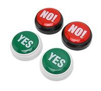 4pcs Dog Buttons for Communication,Portable Pet Training Buzzer,Yes Or No Pre Recorded Sound Effect,2 Colors,Speaking Button for Dog Training