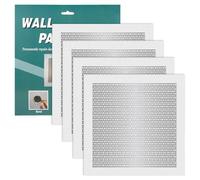 4pcs Drywall Patches, Patchs de Réparation de Trous Muraux Auto-Adhésifs 20x20cm Kit de Réparation de Patchs pour Cloisons Sèches pour la Réparation de Murs Cassés le Remplissage de Plafond