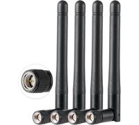 4PCS Dual Band WiFi Antenna 2.4GHz 5GHz 5.8GHz Antenna 3dBi MIMO SMA Male Antenna for WiFi Router Wireless LAN Card PCIe Card Router Video Surveillance Monitor