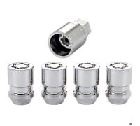 4pcs Écrous antivol - M12x1 50 en acier allié avec triple chromage - Coniques 32 5 mm - Pour véhicules automobiles