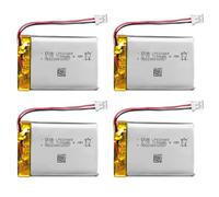 4Pcs EEMB Batterie Lithium polymère 3,7V 1100mAh 603449 Batterie Rechargeable lipo avec connecteur JST avec VXI Blue Parrott - vérifier la polarité de l'équipement et du connecteur Avant l'achat
