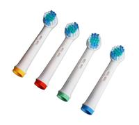 4pcs Electric ToothB Remplacement des Têtes Plus d'élimination de la Plaque Dents Efficaces Douces pour les Têtes SB17A Dents Dentaire Dentaire Headsb Headsgums Courbe et