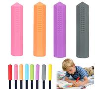 4pcs Embout De Crayon À Mâcher Sensoriel, Crayon À Mâcher Silicone, Capuchons Fidget Colorés En Silicone Pour Crayons, CrayonsMâcher Sensoriels Pour La Dentition, L'autismes, Le TDAH