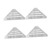 4pcs en Acier Inoxydable Salle de Bain Coin de Rangement Rack Mural Organisateur d’étagère de Douche