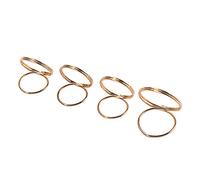 4pcs en Métal Onglets pour Guitare Accessoires Guitare Basse Ukulélé Banjos Doré 2x3cm