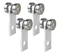 4pcs Ensemble De Chariot À 2 Roulements, Rouleaux d'Assemblage de Chariot pour Canal de Jambe de Force de 4,13cm de Large et Tous les Canaux de Jambe de Force de 4,13cm ou Plus