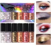 4pcs Ensemble De Fard À Paupières Liquide Crystal Diamond High-Gloss Liquid Liner Shimmer Glitter Highlight Metallic Liquid Shadows Séchage Rapide Sequin Pearlescent Eye Makeup Cosmétique