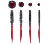 4pcs / ensemble petite mini brosse à cheveux ronde poils en nylon résistant à la chaleur, sèche cheveux brushing styling rouleau brosse à cheveux 10mm / 12mm / 15mm / 25mm durable et utile Créatif du
