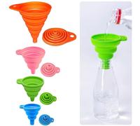 4PCS Entonnoirs Entonnoirs pour Remplir Bouteilles ou Conteneurs Petits Entonnoirs Entonnoirs pour Voiture Grands Entonnoirs Entonnoirs Mini Entonnoirs de Cuisine Petits Entonnoirs pour Mini Bouteille