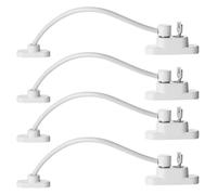 4PCS Entrebâilleur de Fenêtre Sécurité pour Porte Verrouillage de Sécurité Câble Résistant et Verrouillage à Clé pour Bébé Enfant