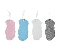 4pcs éponge de corps de bain exfoliant, éponges ultra-douces exfoliantes, éponges de bain magiques, éponges de bain pour enfants, éponge corporelle exfoliante, peau morte de gommage spa, réutilisable