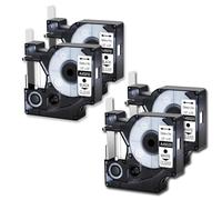 4PCS Étiquettes de couleur assorties compatibles avec le ruban D1 45010 45013 Étiquettes standard Ruban 12 mm Compatible avec une utilisation avec LabelManager 100 120p 260p(Combination D)