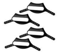 4pcs Étiquettes d'Identification Stéthoscope, Étiquette Nom Stéthoscope en Plastique Accessoires Stéthoscope Étiquettes Nom Cadeau Parfait Amis Étudiants Médecine ou les Professeurs(Noir)