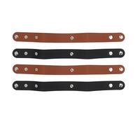 4Pcs Étui de Fouet en Cuir Noir Marron, Porte-Fouet en Cuir Indiana Jones Porte-Fouet en Cuir Fait à la Main BullWhip Étui de Ceinture pour Cowboy Équitation Fouets Cultures
