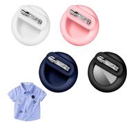 4pcs Étui pour Airtag, Diamètre 3,6 cm Porte Étui de Protection en Silicone pour Traceur GPS avec Broche Cachée à l'Intérieur des Vêtements Chaussures Accessoires pour Enfants Aîné