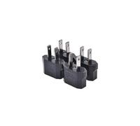 4pcs Eu Euro Europe To Usa Power Jack Wall Plug Converter Travel Adapter New Hc51-3