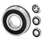 4PCS F6003 Roulement à Billes Flasqué 20x35x11mm, Haute Qualité F6003-20-2RS pour Brouettes, Chariots, Remorques, Équipements de Jardin, Machines et Installations Industrielles