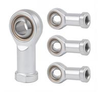 4Pcs Femelle Extrémité de Tige Roulement d'extrémité de Tige Embouts de Tige Femelle Filetage à Droite Extrémité de Tige Performance Embout à Rotule (M14)