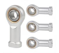 4Pcs Femelle Extrémité de Tige Roulement d'extrémité de Tige Embouts de Tige Femelle Filetage à Droite Extrémité de Tige Performance Embout à Rotule (M16)