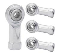 4Pcs Femelle Extrémité de Tige Roulement d'extrémité de Tige Embouts de Tige Femelle Filetage à Extrémité de Tige Performance Embout à Rotule (M4)