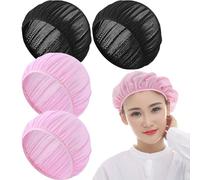 4pcs Filets Hair For Sorme, NETS HEURS HEMPS ARRIPSABLES CAPAL ÉLASTIQUE ET RÉTRACTIVE POUR LE PERSONNEL DE SERVICE, DÉTOCTURS, INFIRMES.