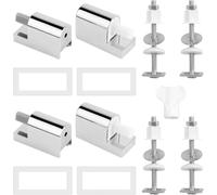 4PCS Fixation Abattant WC, Kit de Fixation pour Abattant WC | Charniere Abattant WC Vis d'Expansion pour Couvercle de Toilette Pièces Détachées WC Rechange pour Couvercle de Toilette