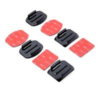 4pcs Flat Mounts & Curved Mounts+ 3M Adhesive Pads Set for Gopro Hero 3/2/1 OS33