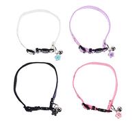 4pcs Floral Chaton Col Col Col Cornue de sécurité pour Les Chats Couleurs vibrantes pour Les fêtes de Usure Quotidienne et Les Occasions spéciales