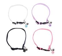 4pcs Flower Cat Collar Safety Colave pour Les Chatons pour Chatons durables avec Une Forte perméabilité de l'air pour Les Occasions spéciales de l'usure Quotidienne