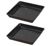 4Pcs Flower Pot Base Thickened Balcony Plant Tray pour Plantes D'intérieur | Soucoupes de jardinières, plateaux en plastique for Pots d'intérieur, plaques d'égouttement, plateaux de jardin