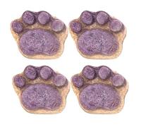 4PCS Friandises pour Chats en Forme De Patte, Friandise Chat Biscuits Le Nettoyage Buccal, 5gx4PCS, Friandises Sèches Naturelles, 2 Saveurs Au Choix