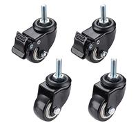 4Pcs Furniture Caster Heavy Duty 120kg 1.5 Inch 40mm 360 Rotatable Screw Swivel Castor Wheels Trolley Casters(Bundle C)