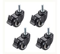 4Pcs Furniture Caster Heavy Duty 200kg 1.5 inch 40mm 360 Rotatable Screw Swivel Castor Wheels Trolley Rubber Protective