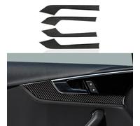 4PCS Garnitures de Porte de Voiture Entrées en Air en Fibre de Carbone Autocollants de Couvercle Garniture Compatible avec A4 (2016-2025)/S4 (2016-2025)/RS4 (2017-2025)/A5 (2017-2024)/S5 (2016-2025
