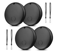 4PCS Gbformat Android Smart TagAir Traceur Tag, Traceur Localisateur D’Objets Bluetooth Fonctionne avec l’app Google Localiser Android AirTraceur Tag pour Bagages/Sacs/Clés/Portefeuilles/Vélos