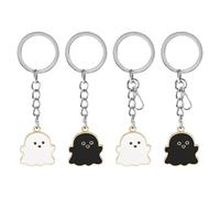 4Pcs Ghost Family Keychain, Cartoon Fun Keychain, Pendentif Drôle De Sac De Pâques, Cadeau De Décoration d'halloween.