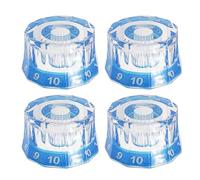4pcs Guitare Électrique Basse Top Chapeaux Boutons Remplacements Clairs Boucles De Vitesse Volumes