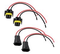 4pcs H8 H11 Faisceau de Câblage Antibrouillard à 2 Broches pour Ampoules H8 / H9 / H11 / 880/881 Prise d'ampoule Connecteur de Harnais Brancher et Btiliser 15cm