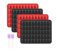 4pcs Halloween Skull Moules De Silicone Moules À Gâteaux Candy Supplies Pastries Bakes Tool Resins Ornement Soap Chocolate Différence Forme Pour La Maison